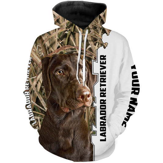 Labrador Retriever Duck Hunting dog camo 3D All over print Shirt, Hoodie Personalized hunting gift - FSD1100