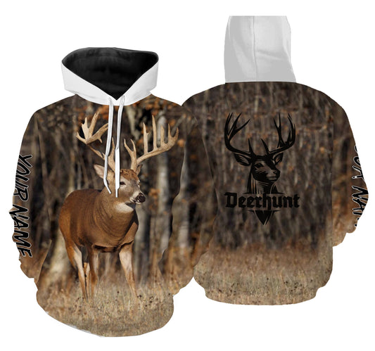 Personalized Deer hunting 3D All over print Shirts - Hunting gift for Men Hoodie