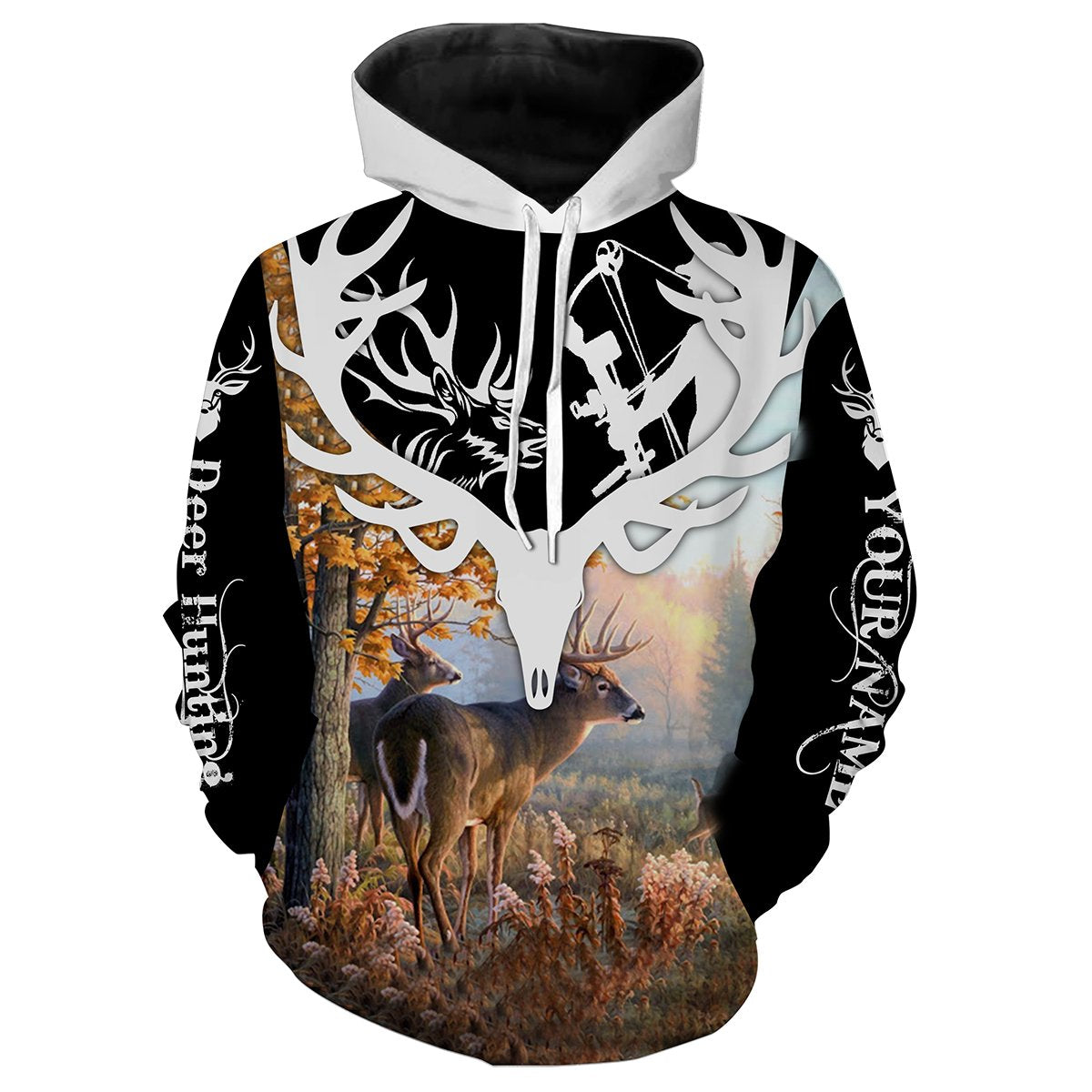 Deer Hunting Custom Name 3D All Over Print T Hoodie Hoodie