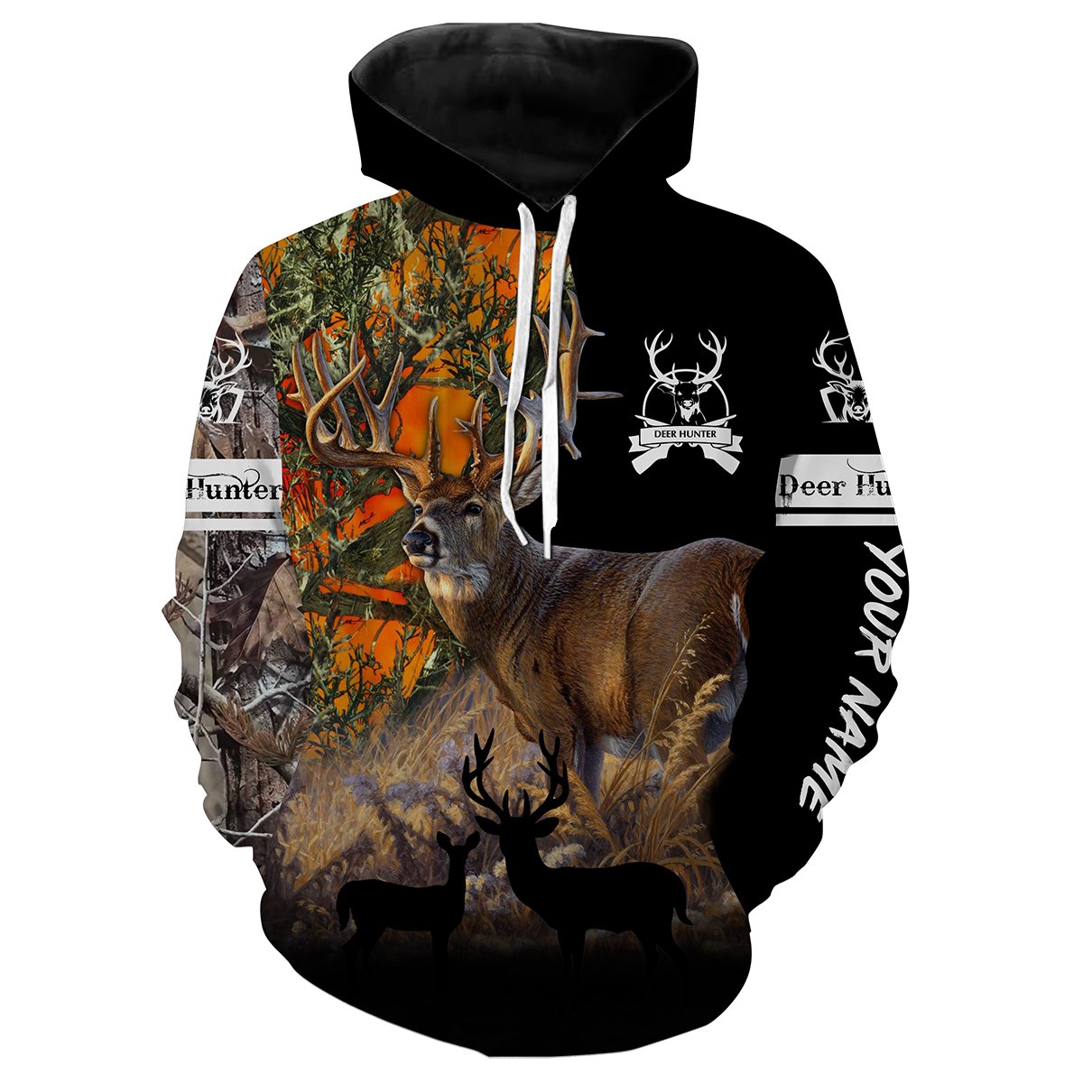 Deer hunting Custom Name 3D All over print T-shirt