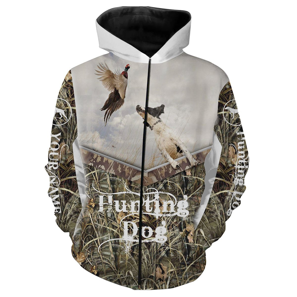 Best Hunting Dog Custom Name 3D All over print T-shirt, Long sleeves, Hoodie, Zip up hoodie Plus size - FSD131