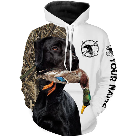 Duck hunting with Black lab custom Name 3D All over print shirt Hoodie