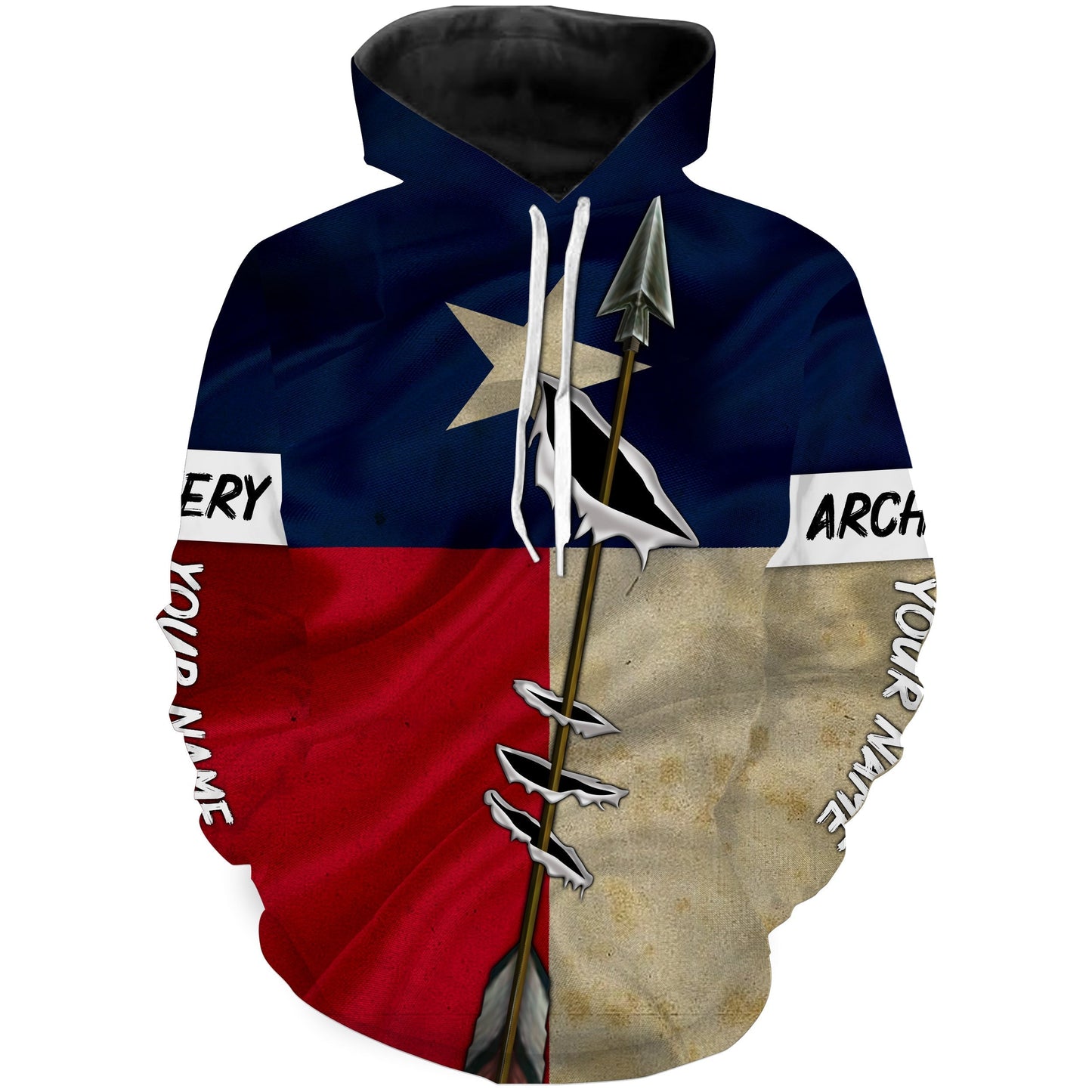 Archery TX Texas flag custom Name All over printed Shirt