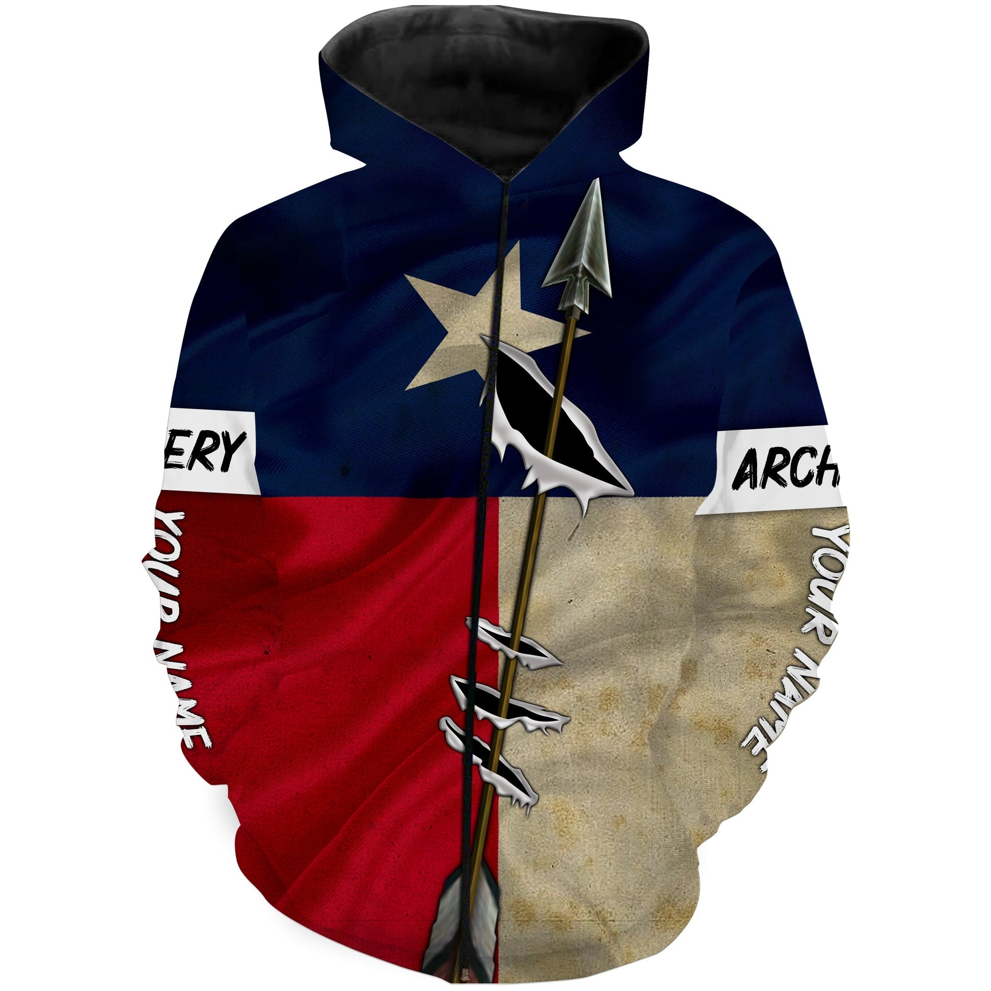 Archery TX Texas flag custom Name All over printed Shirt