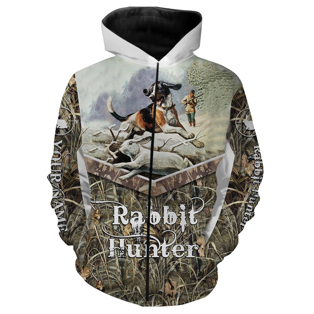 Rabbit hunting Custom Name 3D All over print Shirts