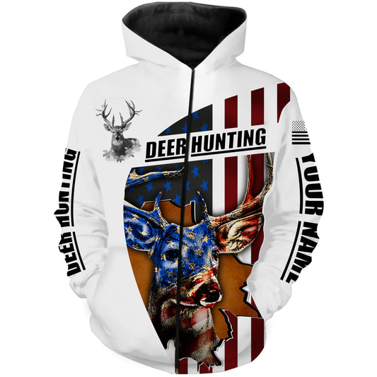 American Deer hunting custom name 3D all over printed Shirt FSD636