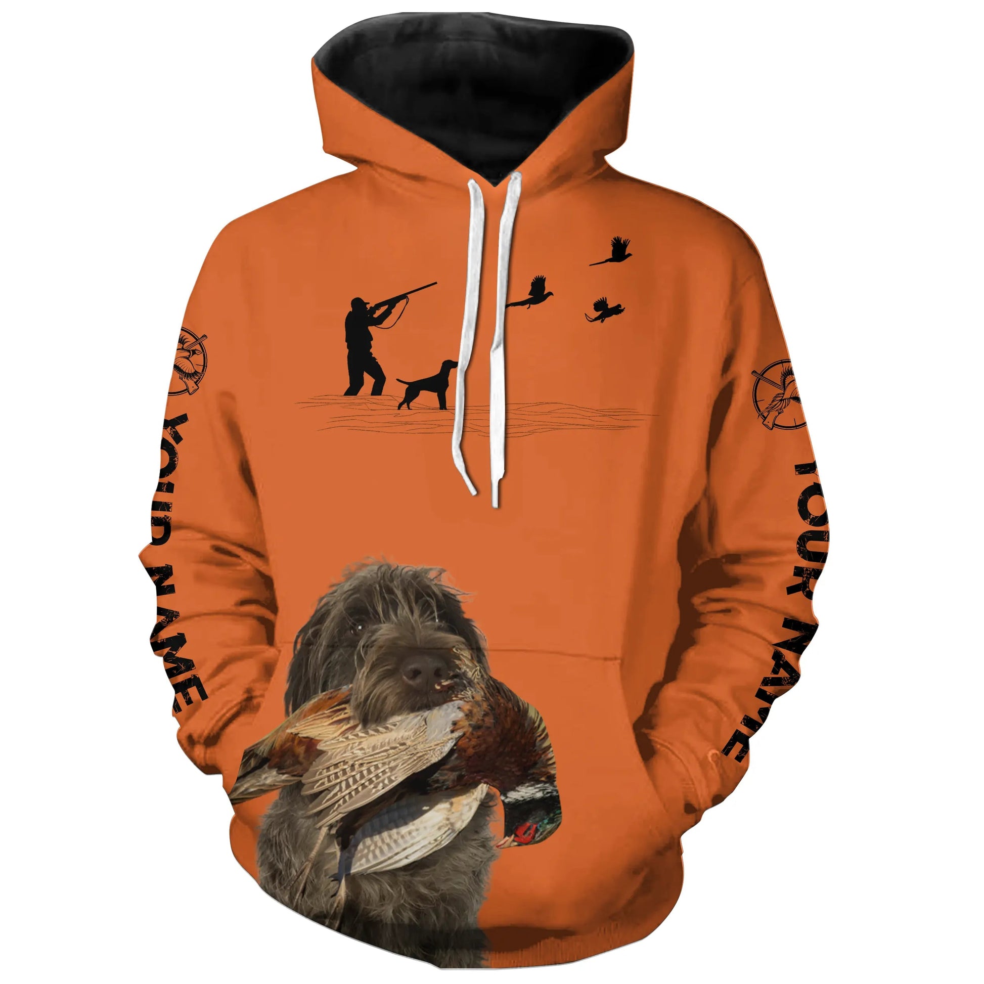 Wirehaired Pointing Griffon Pheasant Hunting clothes, best personalized Upland hunting clothes FSD3908 Hoodie