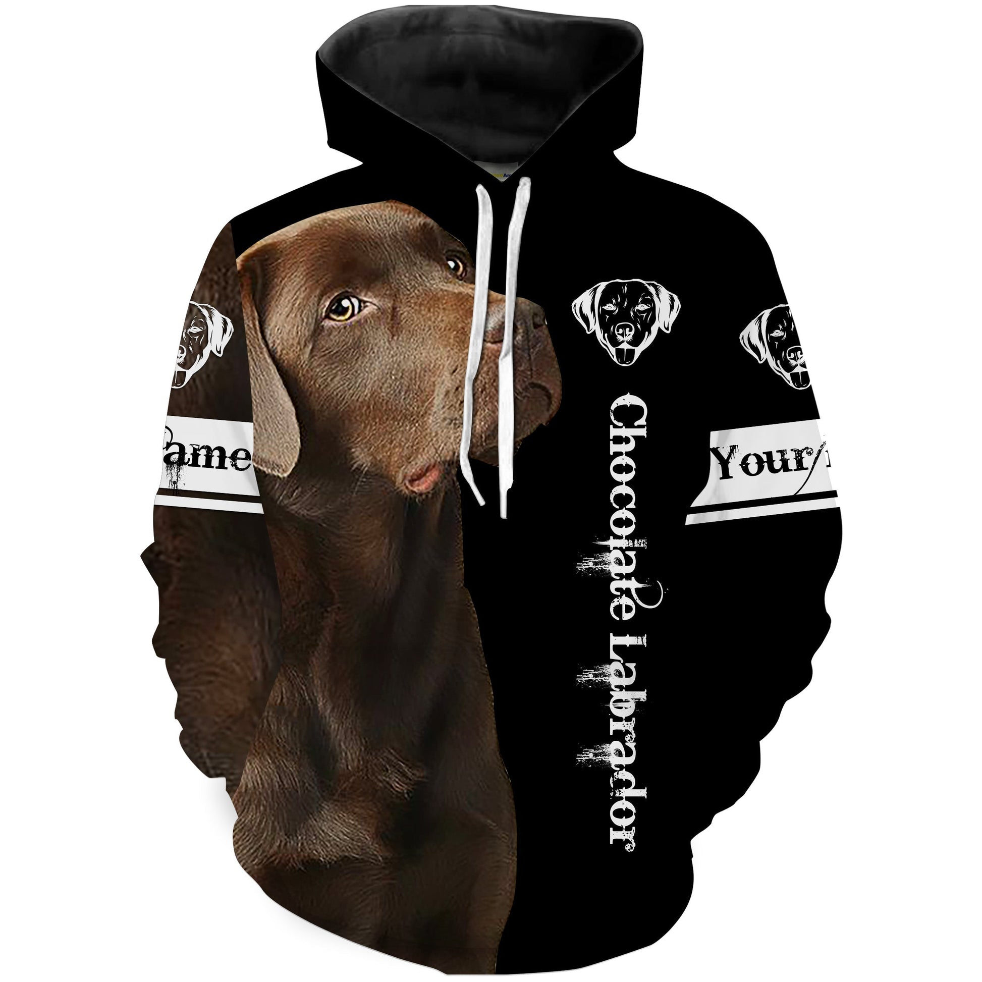 Chocolate Lab 3D All Over Printed Shirts Hoodie