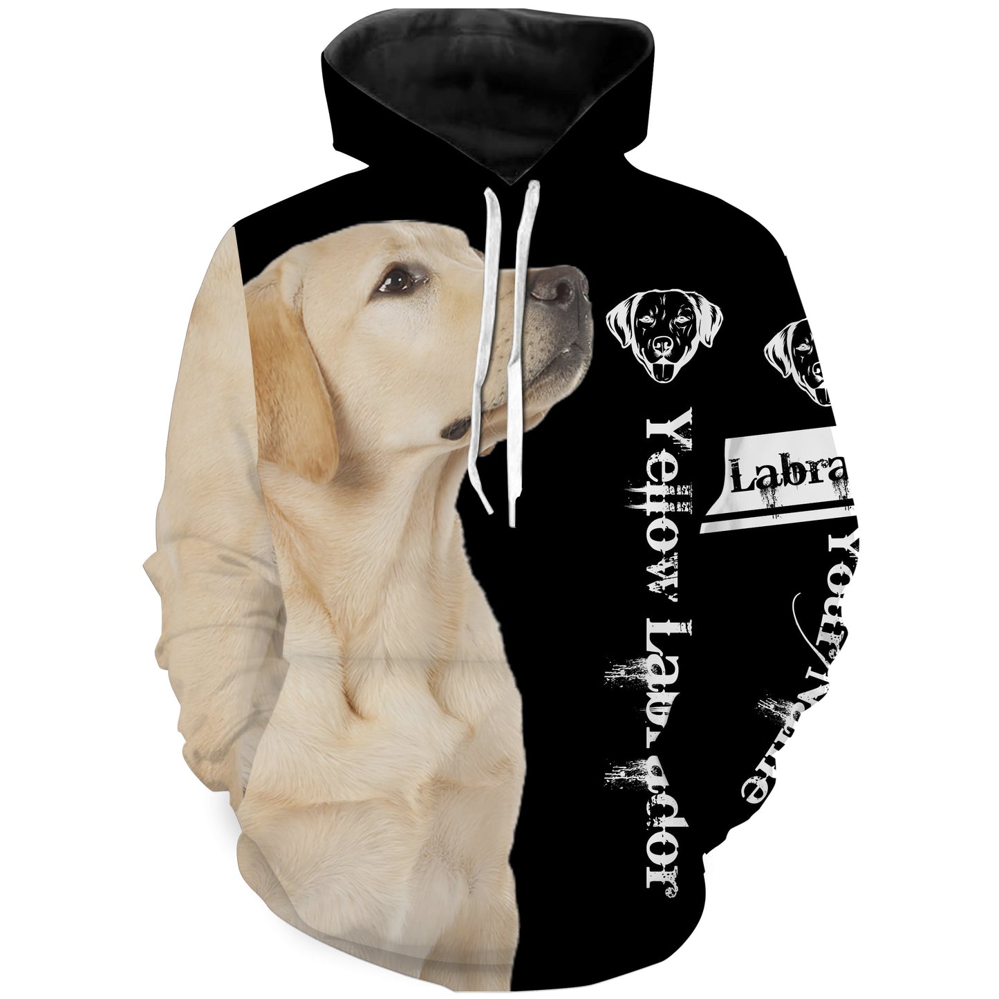 Yellow Lab 3D All Over Printed Shirts Hoodie Hoodie