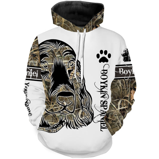 Boykin Spaniel hunting dog custom name 3D All over printed Shirts - Personalized Hunting Gifts - FSD2184