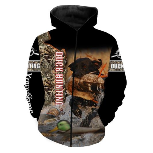 Duck Hunting Custom Name 3D All over print Shirts - Personalized hunting gift - FSD169