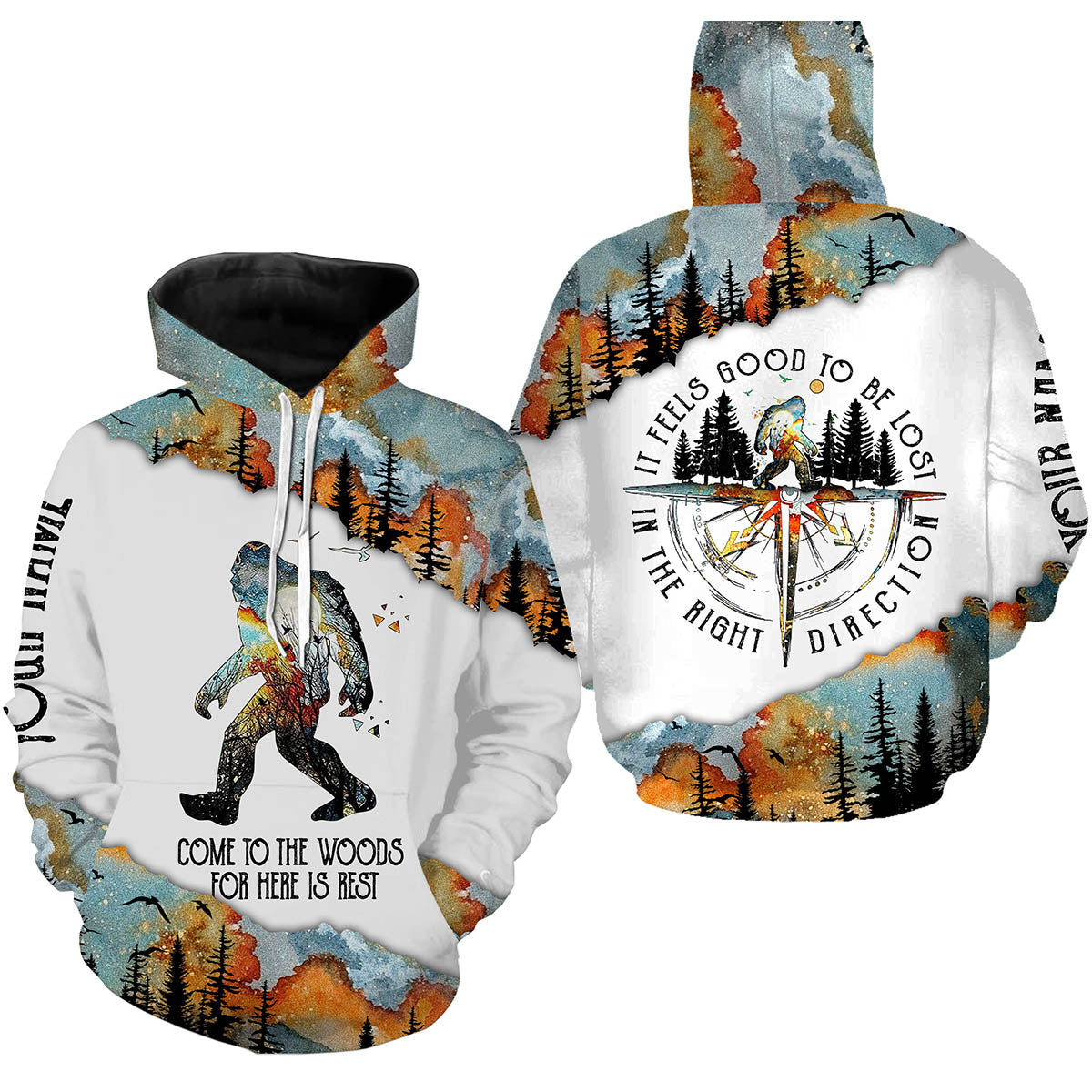 Bigfoot Camping Personalized 3D Hoodie Hoodie