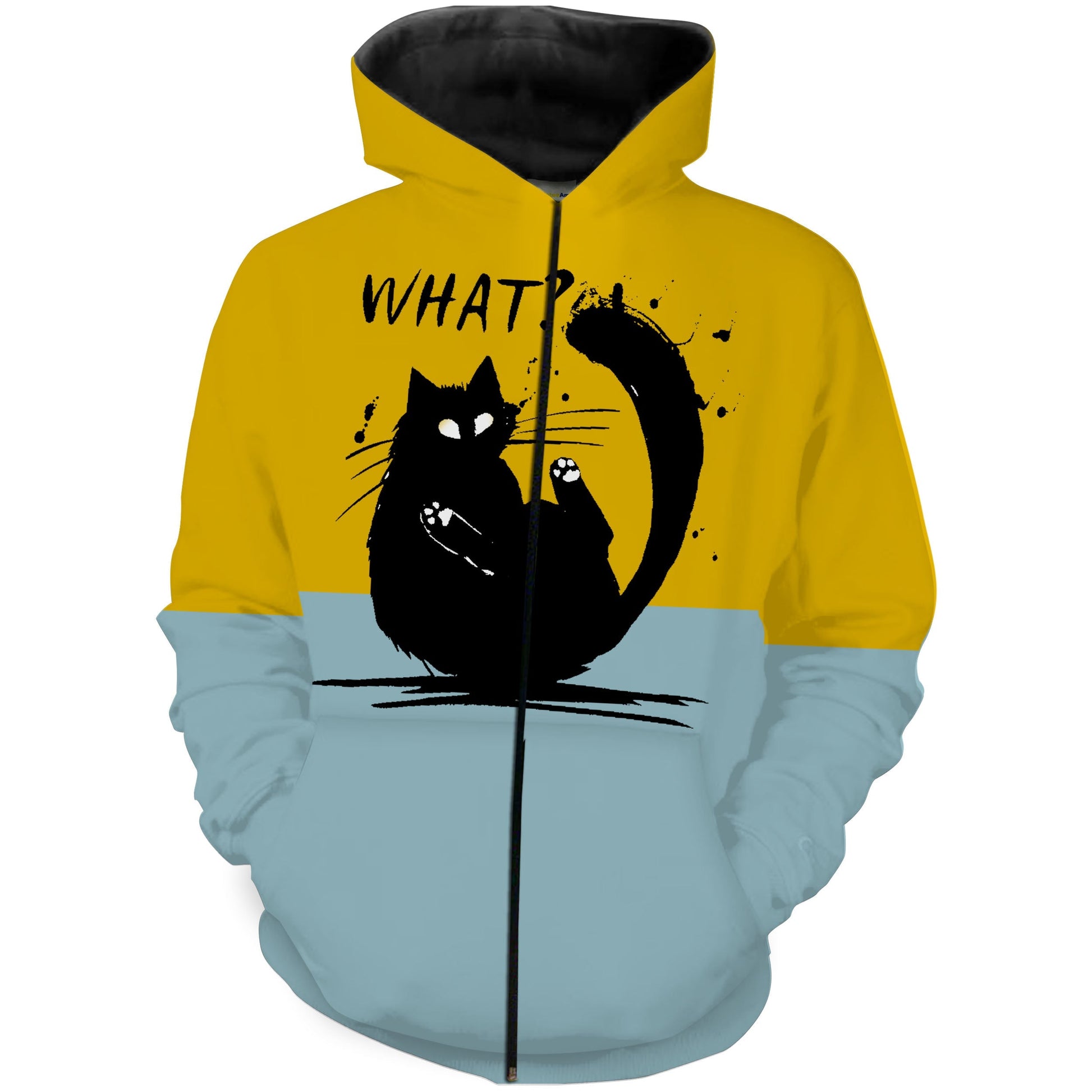 What Crazy Black Cat Lady All Over Print Shirt Gift For Cat Lover T-Shirts - TNN475 Zip up hoodie