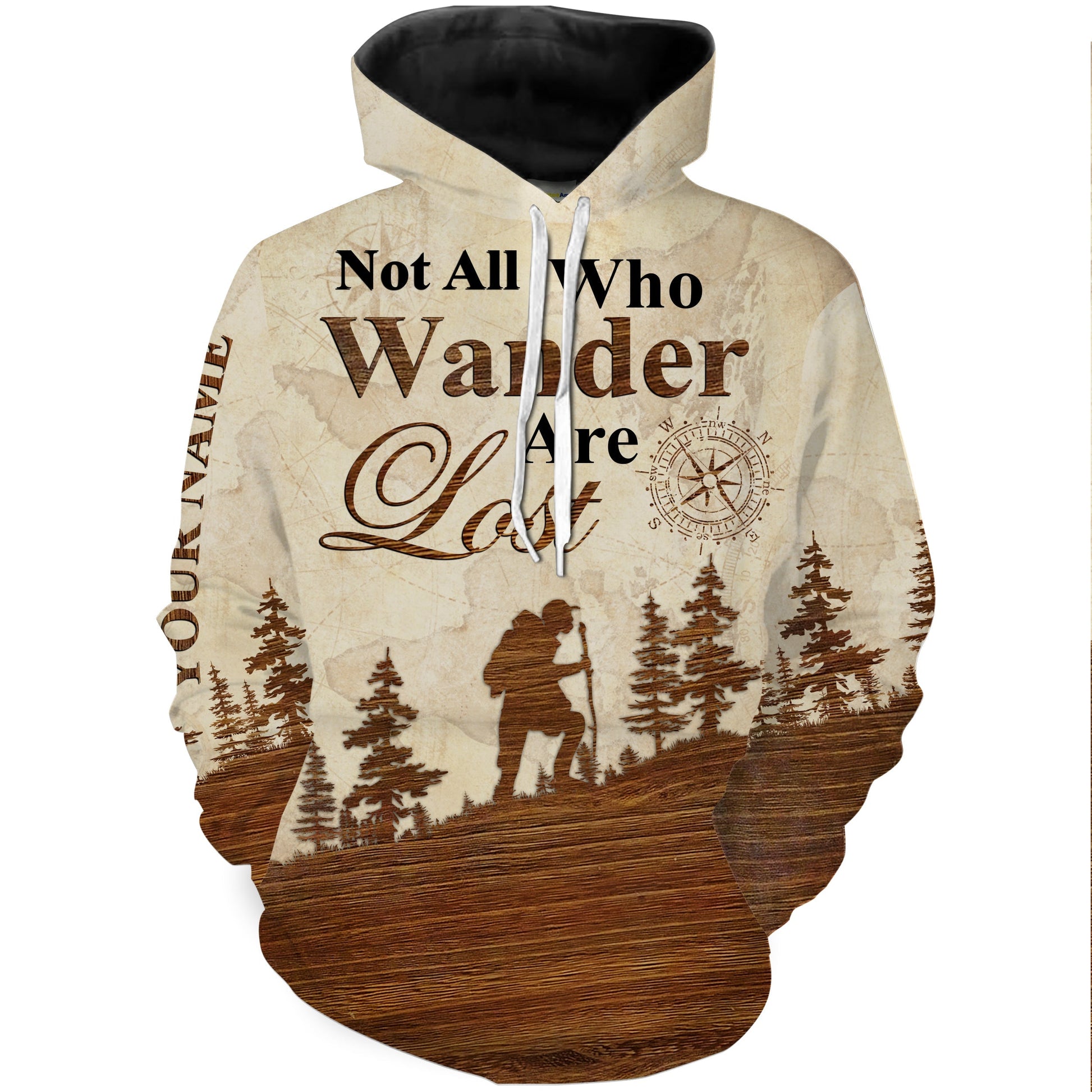 Not All Who Wander Are Lost Camping Hiking Shirt, Wander Camping Hiking 3D Shirt - TNN406