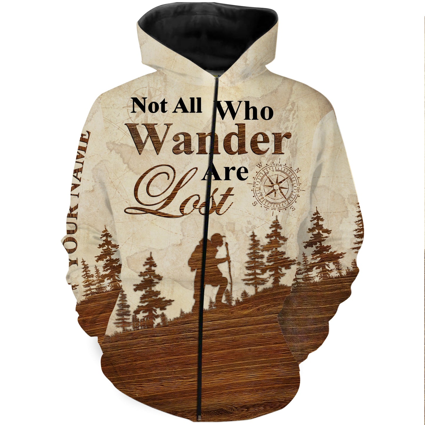 Not All Who Wander Are Lost Camping Hiking Shirt, Wander Camping Hiking 3D Shirt - TNN406