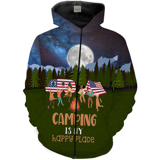 Camping Is My Happy Place Shirt