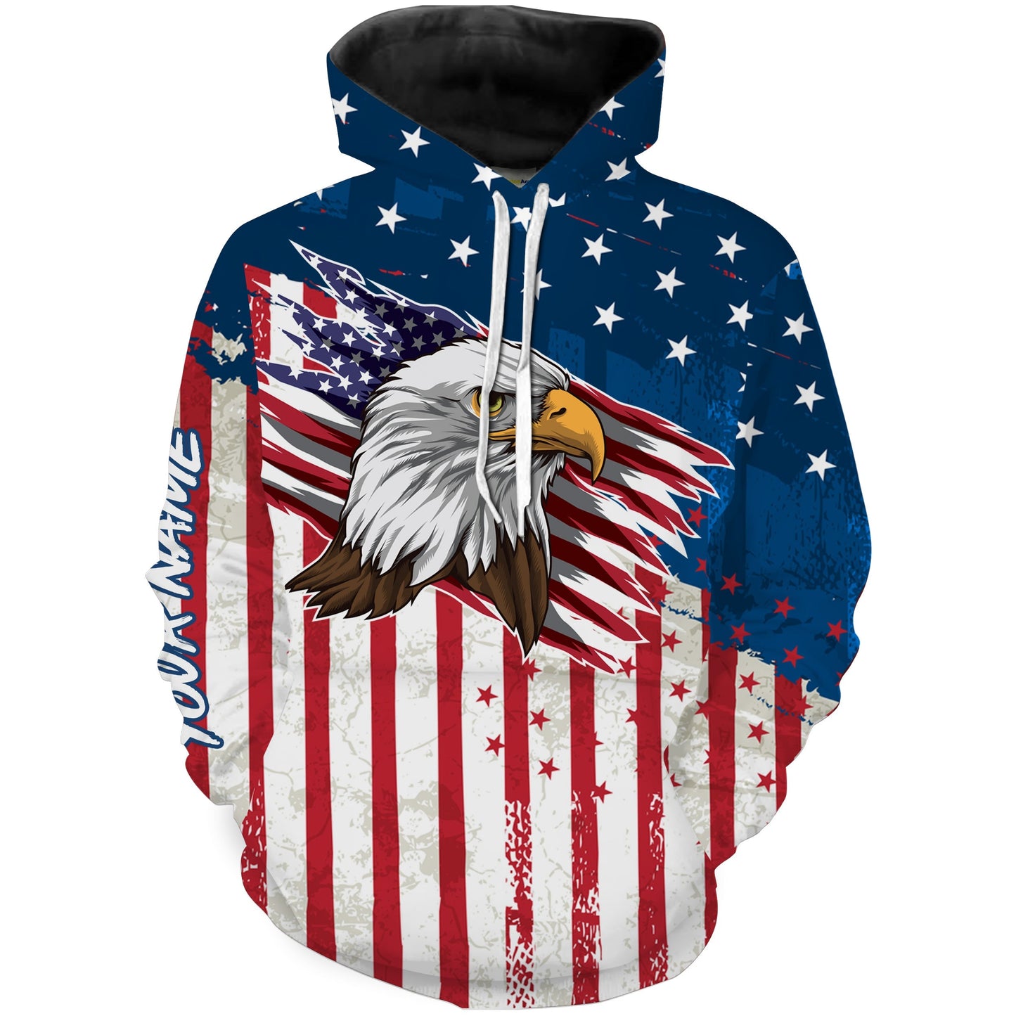 Eagle American Flag Vintage Shirt 3D All Over Print, Patriotic Outfit US Flag 4Th July - TNN593