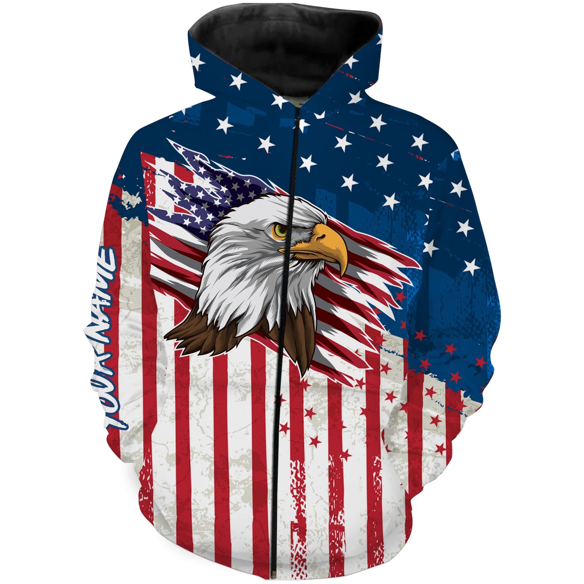 Eagle American Flag Vintage Shirt 3D All Over Print, Patriotic Outfit US Flag 4Th July - TNN593