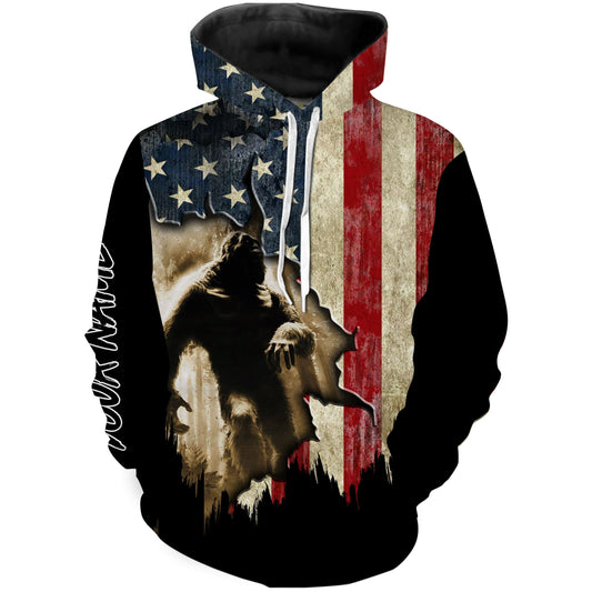 American Flag Bigfoot 3D Shirt All Over Print