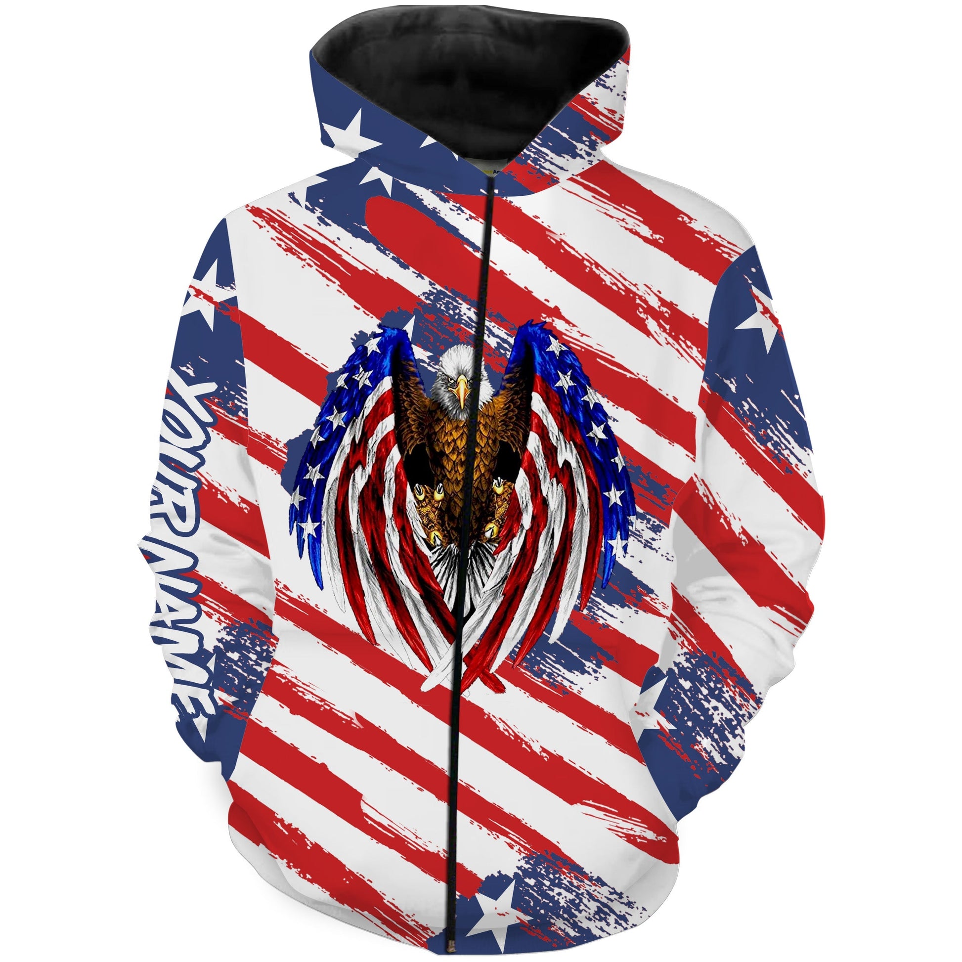 Personalized Eagle American Flag 3D Shirt, Patriotic Outfit For 4Th July - TNN613