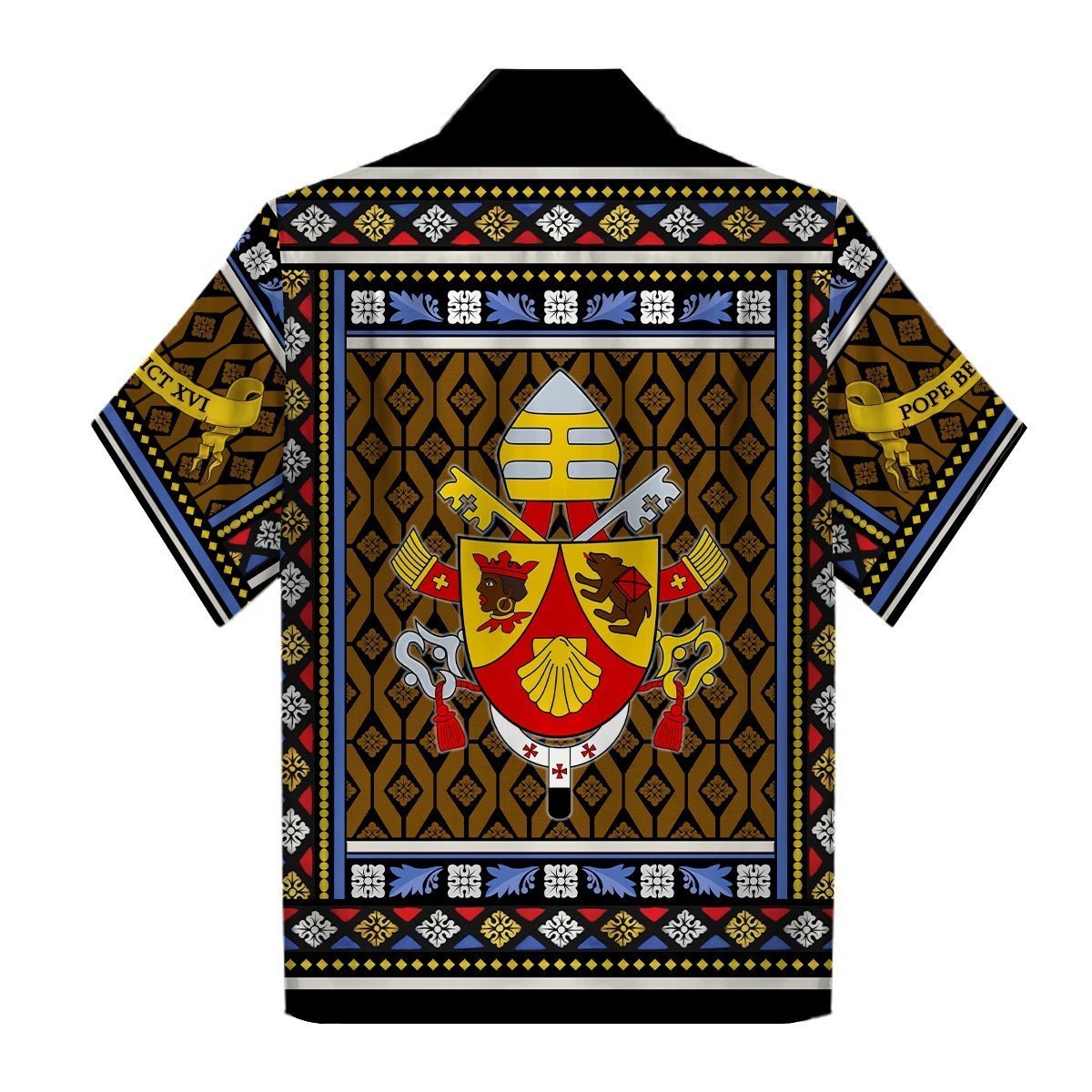 3D Hawaiian Outfit Pope Benedict Xvi Coat Of Arms Shirt