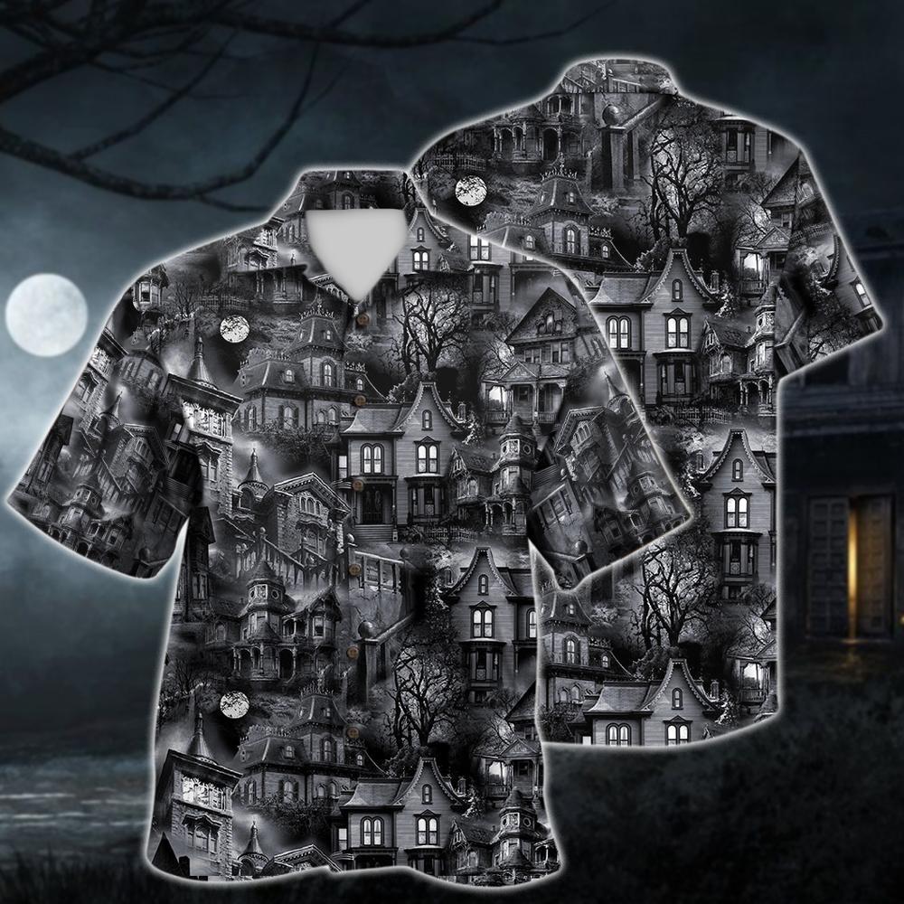 Wicked Eve Haunted Houses Halloween Hawaiian Shirt | For Men & Women | Adult | HW9072