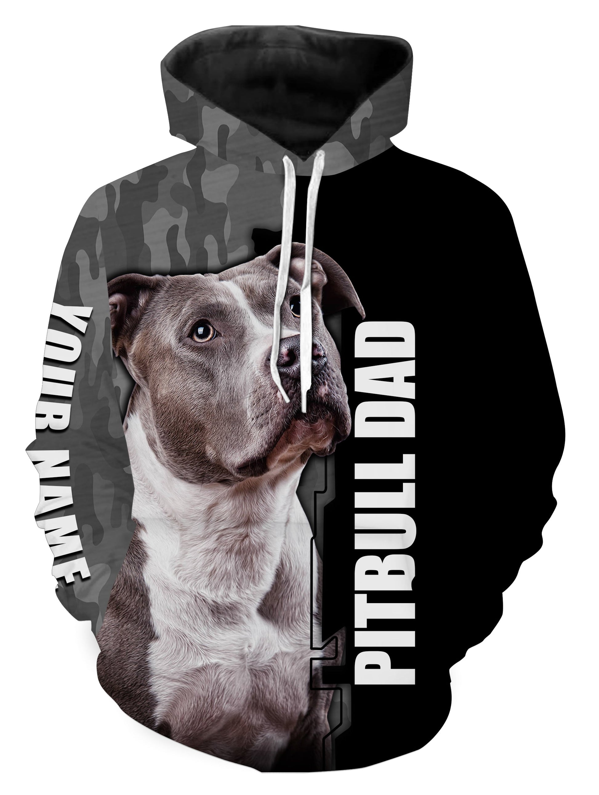 Pitbull Dog 3D All Over Printed T-shirt Long Sleeve Hoodie| Custom Shirt for Pitbull Dad Dog Lover| JTSD220