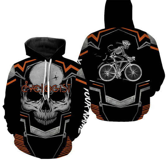 Skull Mountain Biking Jersey Hoodie Hoodie