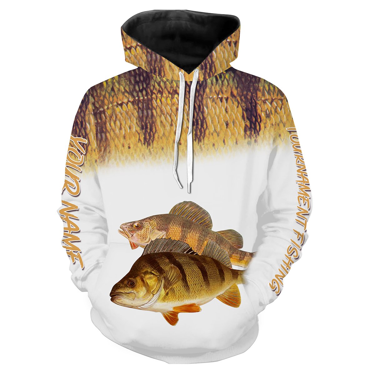 Yellow Perch Tournament fishing Customize name All over print shirts personalized fishing gift - IPH920 Hoodie