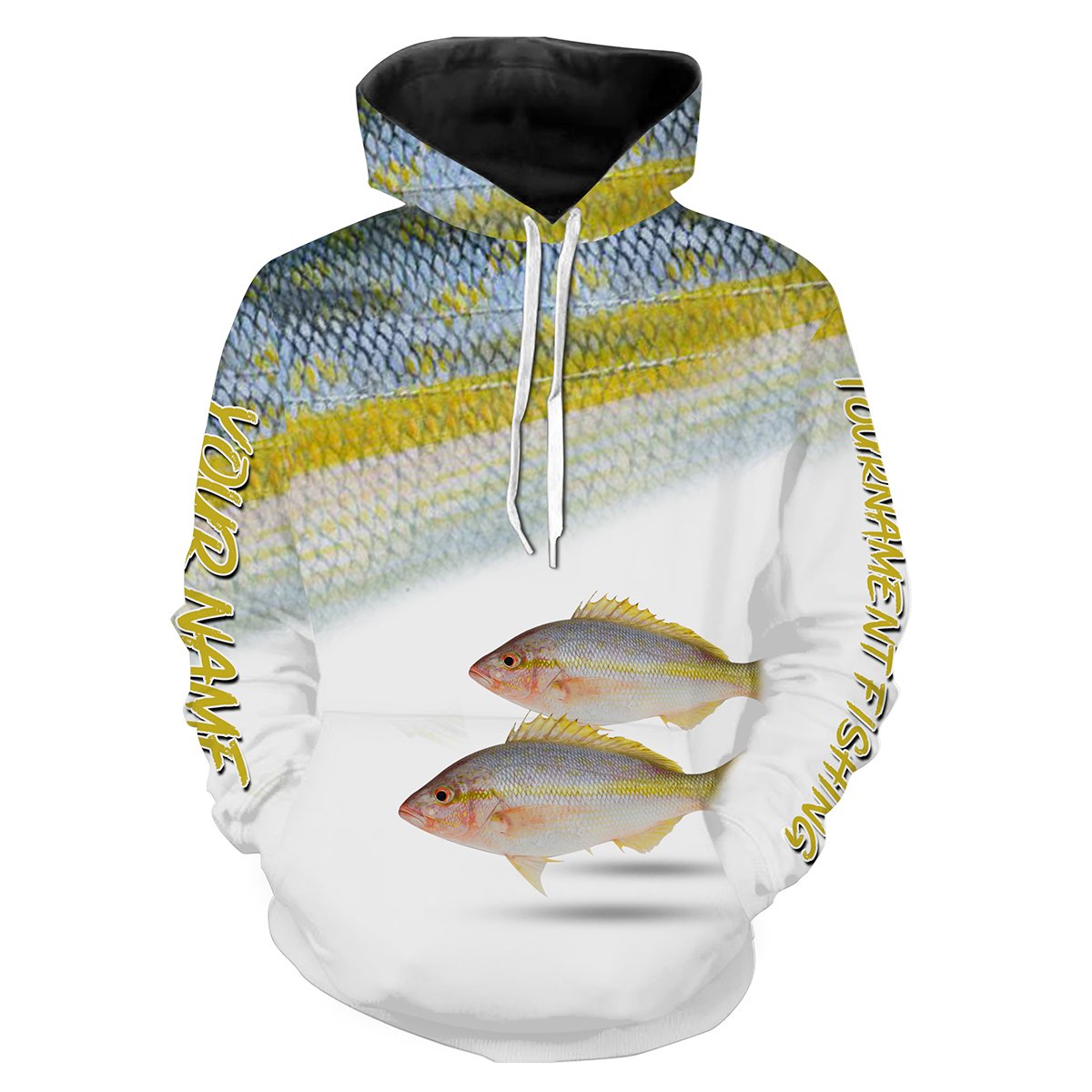 Snapper (Yellowtail)Tournament fishing Customize name All over print shirts personalized fishing gift - IPH940 Hoodie