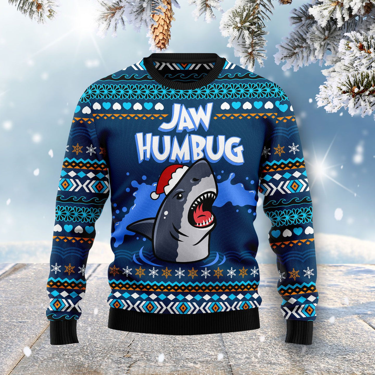 Jaw Humbug Ugly Christmas Sweater 