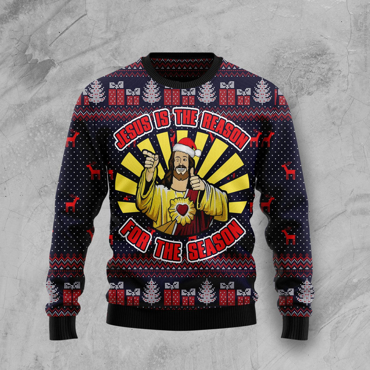 Jesus Is The Reason For The Season Ugly Christmas Sweater 