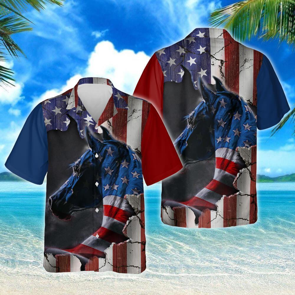 American Horse Hawaiian Shirt Pn222Hw