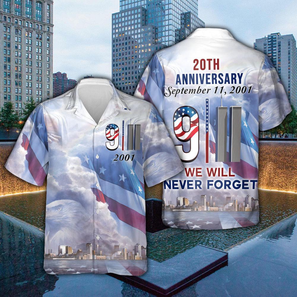 We Will Never Forget 9/11 20Th Anniversary Shirt Ddh2725Hw Hawaiian