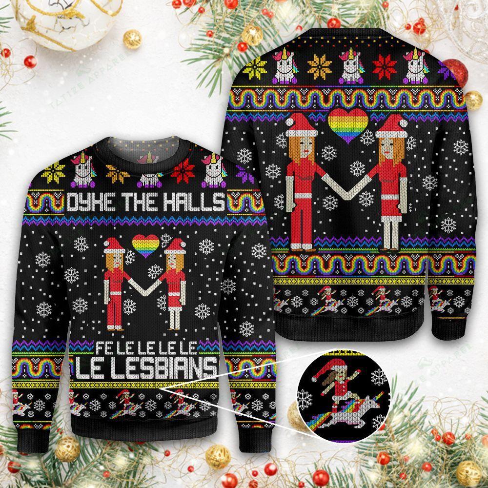 LGBT Lesbians Ugly Christmas Sweater 