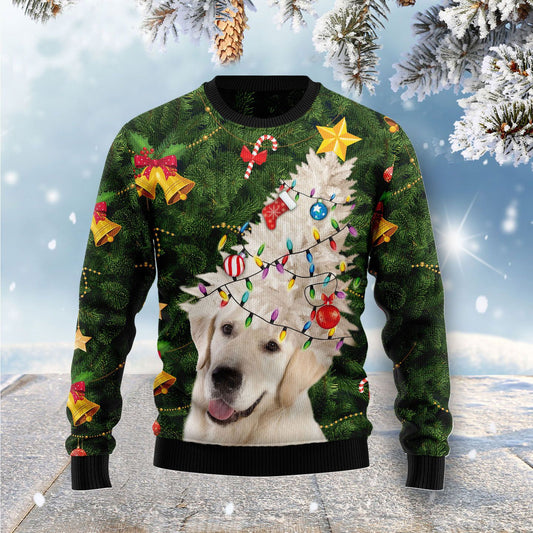 Labrador Retriever Noel Tree Ugly Christmas Sweater 