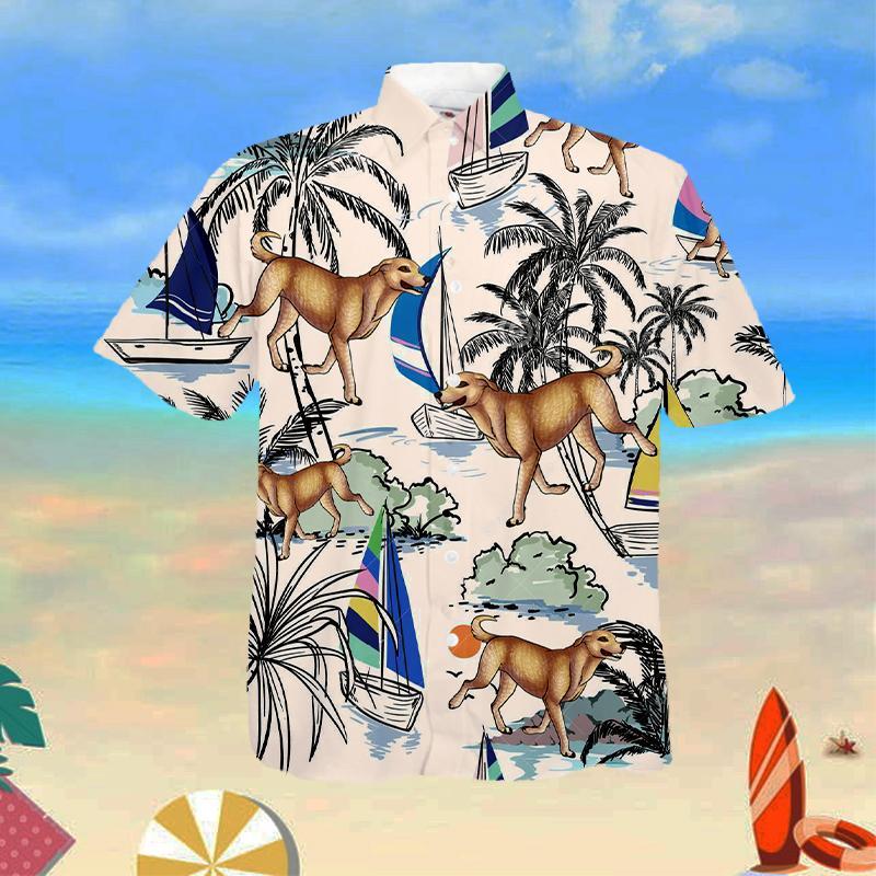Labrador Retriver Summer Beach Hawaiian Shirt
