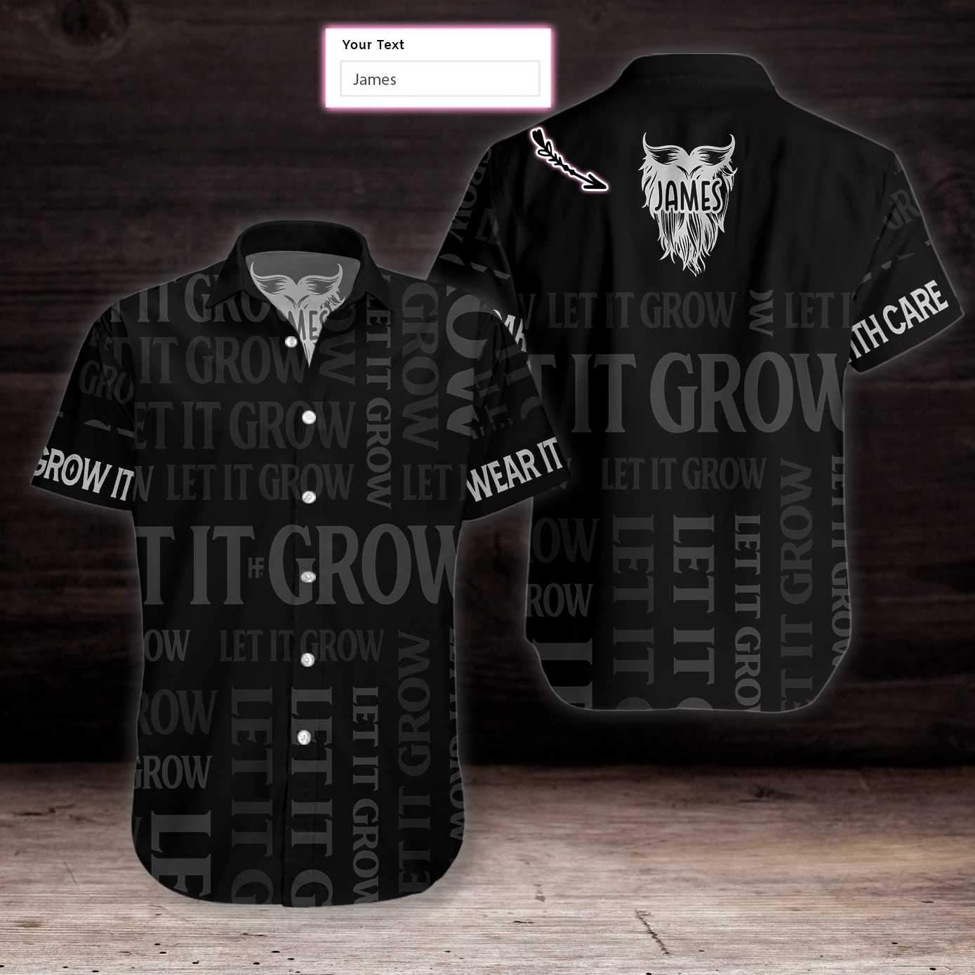Let It Grow Custom Hawaiian Shirt