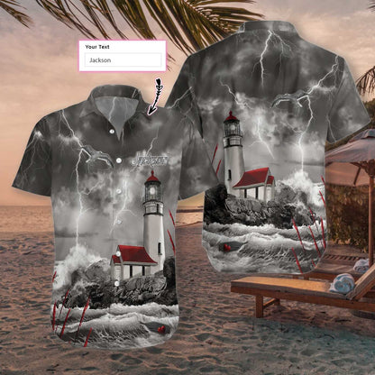 Lighthouse Holder Custom Hawaiian Shirt
