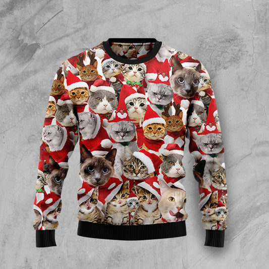 Lovely Cats Xmas Ugly Christmas Sweater 