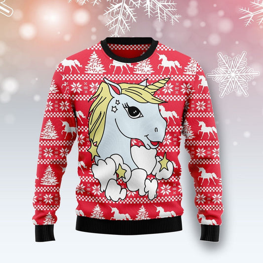 Lovely Unicorn Ugly Christmas Sweater 