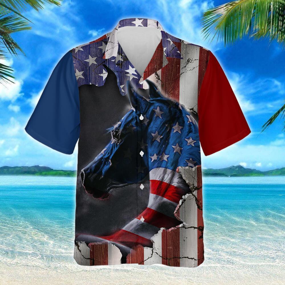 American Horse Hawaiian Shirt Pn222Hwv1