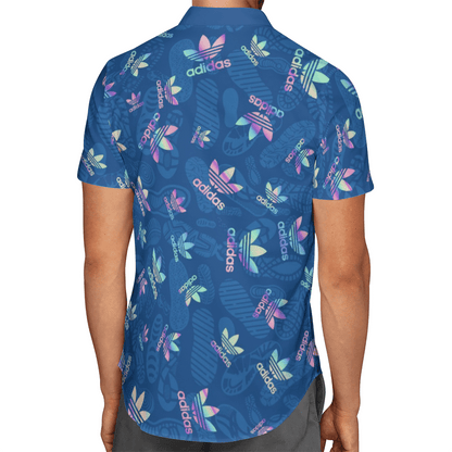 Sticker Shirts- Blue Hawaiian Shirt