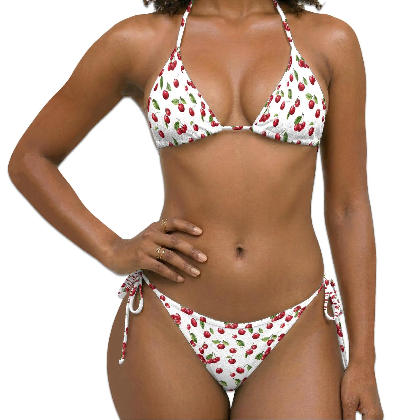 The Cherry Bikini Set for Women, Two Piece Swimsuit, Cherry Fruit Beachwear | Azhawaiian