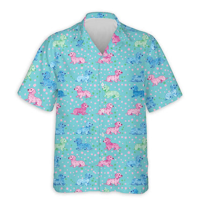 Dachshund Hawaiian Shirt For Men| Azhawaiian