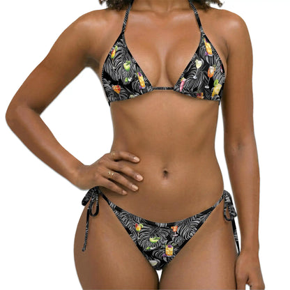 Cocktail Bikini Set for Women, Two Piece Swimsuit, Tropical Drink Beachwear | Azhawaiian