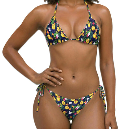 Softball Simple Bikini Set for Women, Two Piece Swimsuit, Tropical Sports Beachwear | Azhawaiian