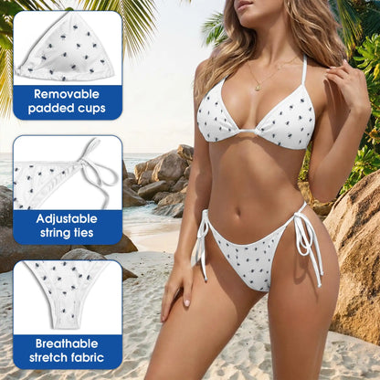 Housefly Bikini Set, Minimal Insect Two Piece Swimsuit | Azhawaiian