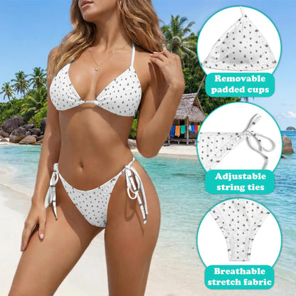 Tiny Fly Bikini Set for Women, Two Piece Swimsuit, Minimalist Insect Beachwear | Azhawaiian