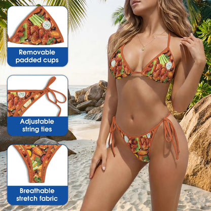 Chicken Wing Bikini Set for Women, Two Piece Swimsuit, Food-Themed Beachwear | Azhawaiian  2. Description